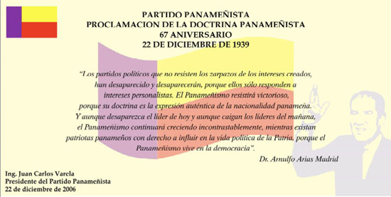 Placa 67 Años Doctrina Panameñista