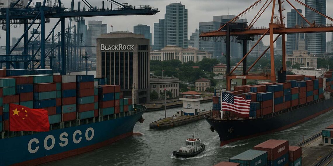 Imagen ilustrativa: BlackRock, China, Cosco, y Puertos - tu Política - tupolitica.com
