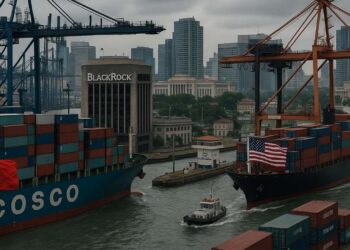 Imagen ilustrativa: BlackRock, China, Cosco, y Puertos - tu Política - tupolitica.com