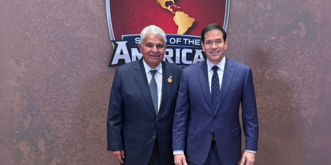 Presidente de Panamá José Raúl Mulino y Secretario de Estado de los Estados Unidos de América Marco Rubio - Tu Política